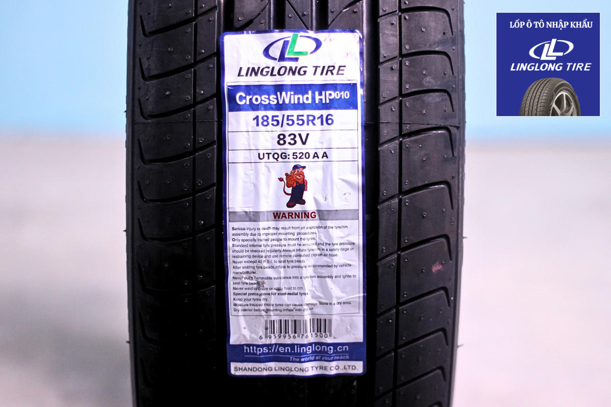 Vỏ Lốp Ô Tô LingLong 185/55R16(HB) CrossWind HP010