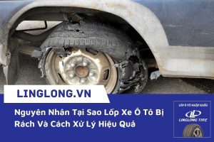 Lốp xe ô tô bị rách